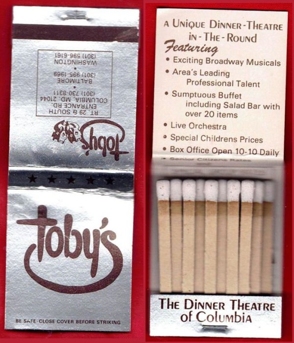 Matchbook – Toby’s Dinner Theater