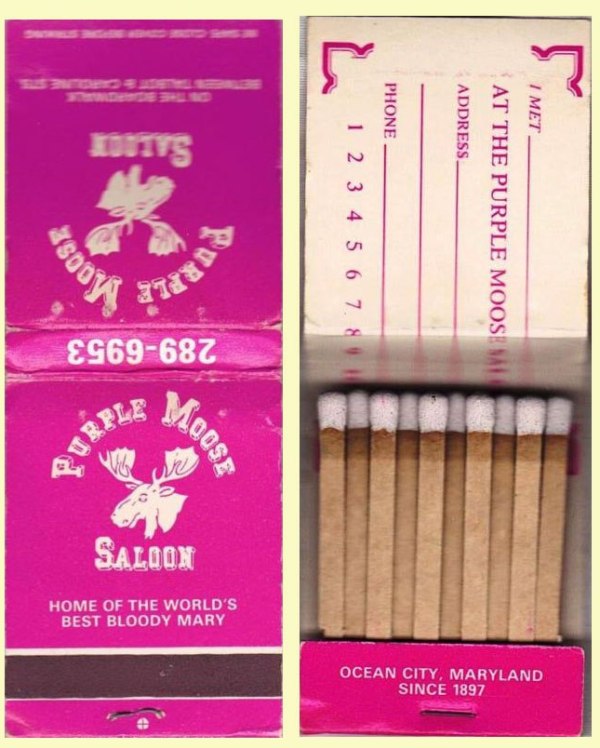 Matchbook – Purple Moose Saloon