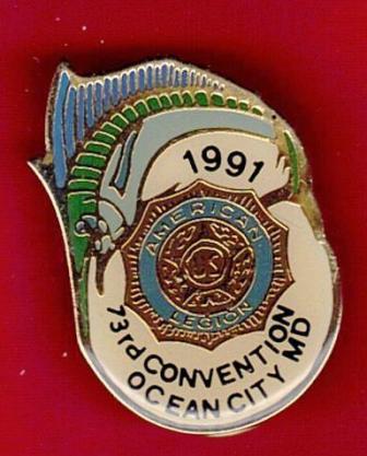 American Legion - Dept of Maryland - 1991 Convention Hat Pin