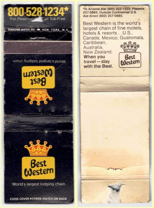 Matchbook - Best Western Hotel (Virginia)