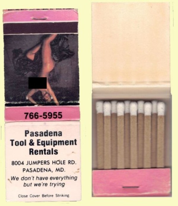 Matchbook - Pasadena Tool & Equipment (Pink)