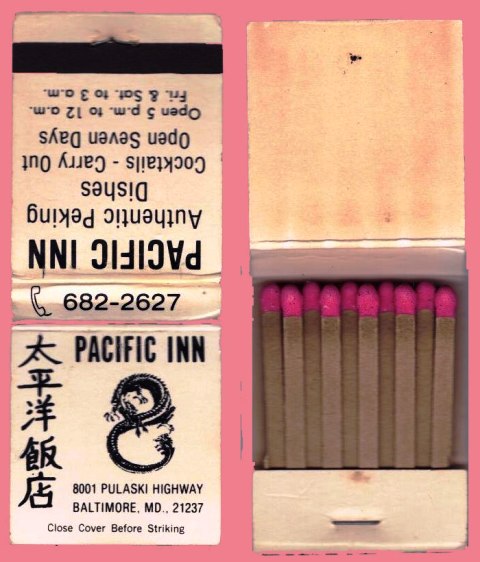 Matchbook - Pacific Inn - Rosedale, MD