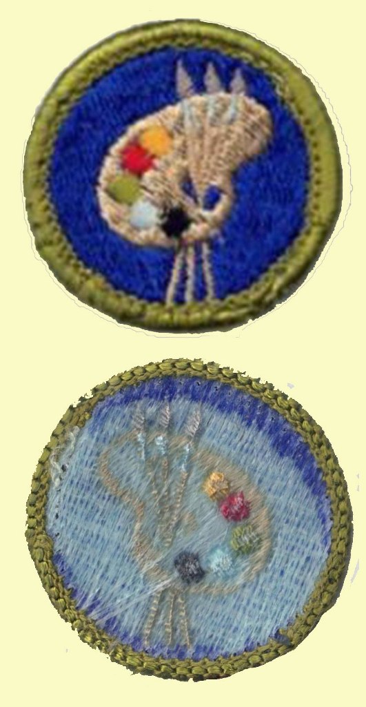 Merit Badge - Art (1972 – 2002) (Blue)