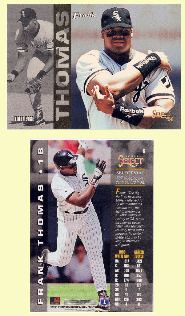 Chicago White Sox – Frank Thomas - Score Select ‘94