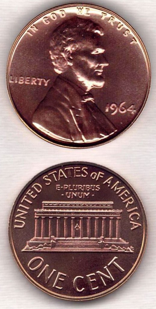 Coin – 1964 BU Lincoln Head Memorial Cent