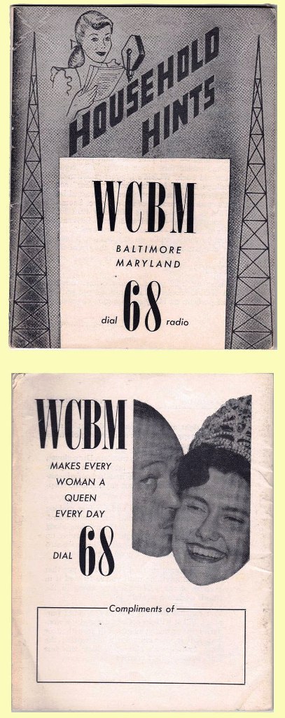 WCBM Radio Household Hint booklet