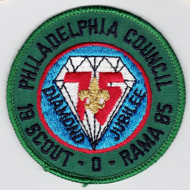 Philadelphia Council Diamond Jubilee - 75th Anniversary Patch