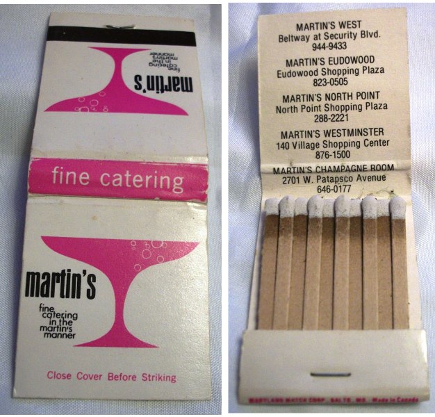 Matchbook – Martins Caterers