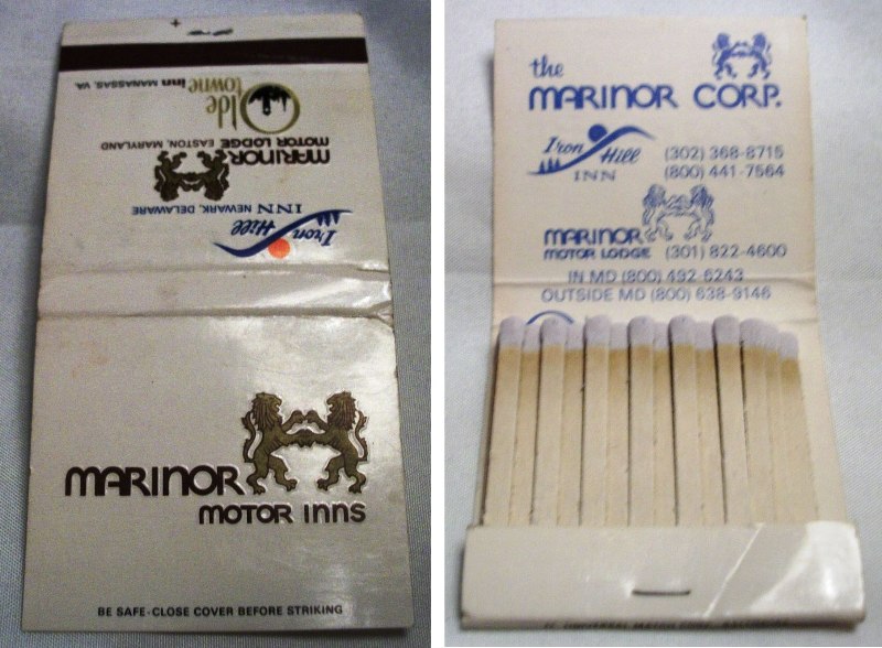 Matchbook – Marinor Motor Inns