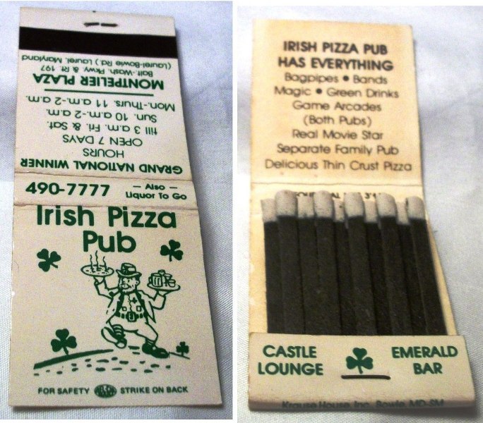 Matchbook – Irish Pizza Pub