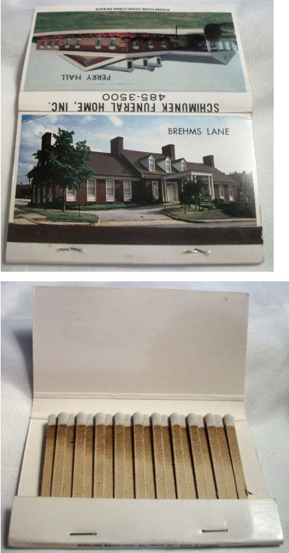 Matchbook - Schimunek Funeral Home