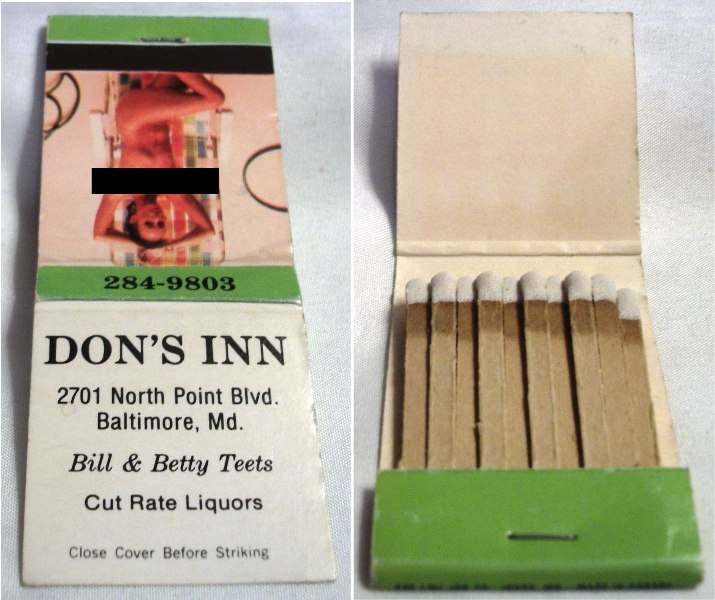 Matchbook - Don's Inn #2