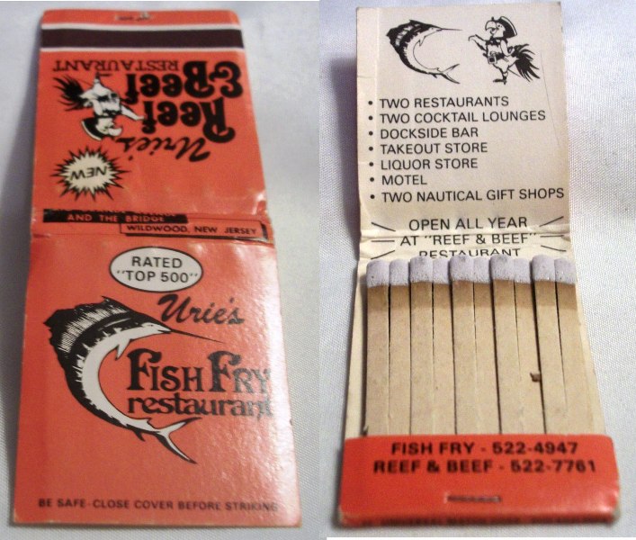 Matchbook – Urie’s Reef & Beef Restaurant