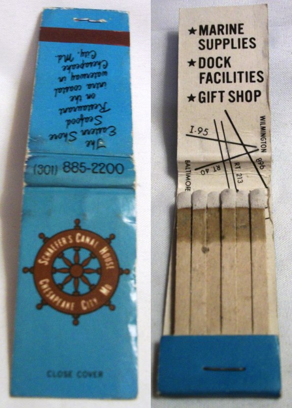 Matchbook – Schaefer’s Canal House