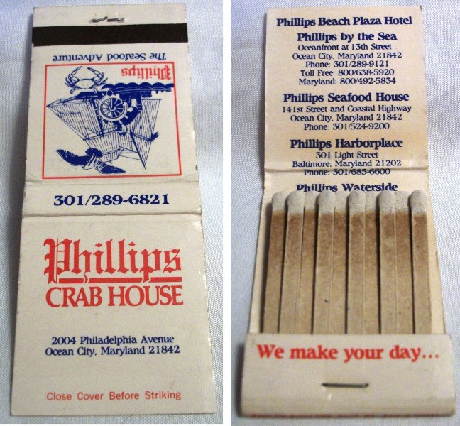 Matchbook – Phillips Crab House