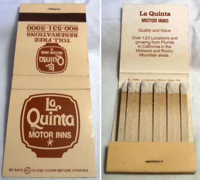 Matchbook – La Quinta Motor Inns