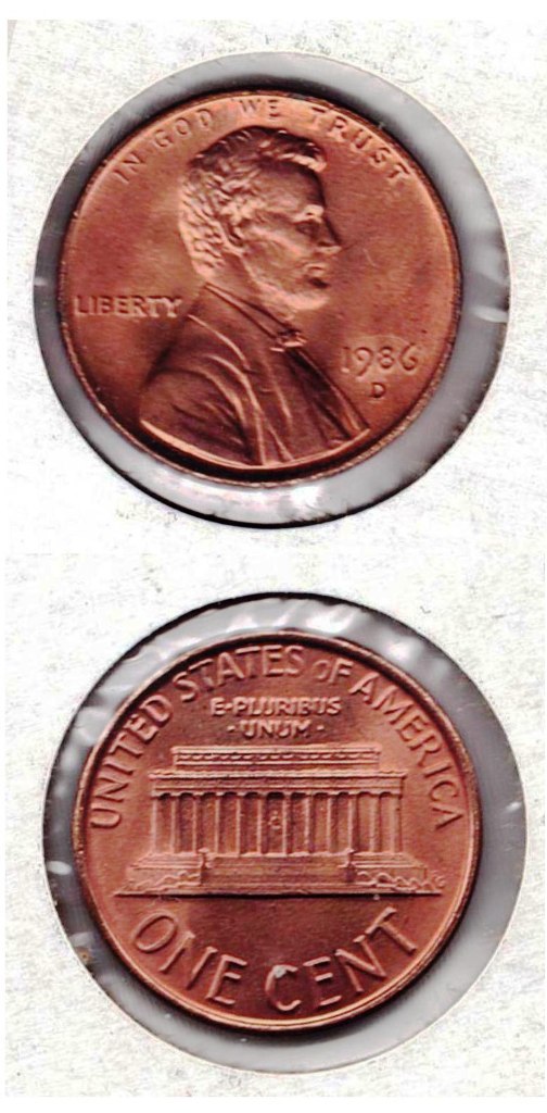 Coin – 1986D Brilliantly Uncirculated  Lincoln Head Memorial Cent