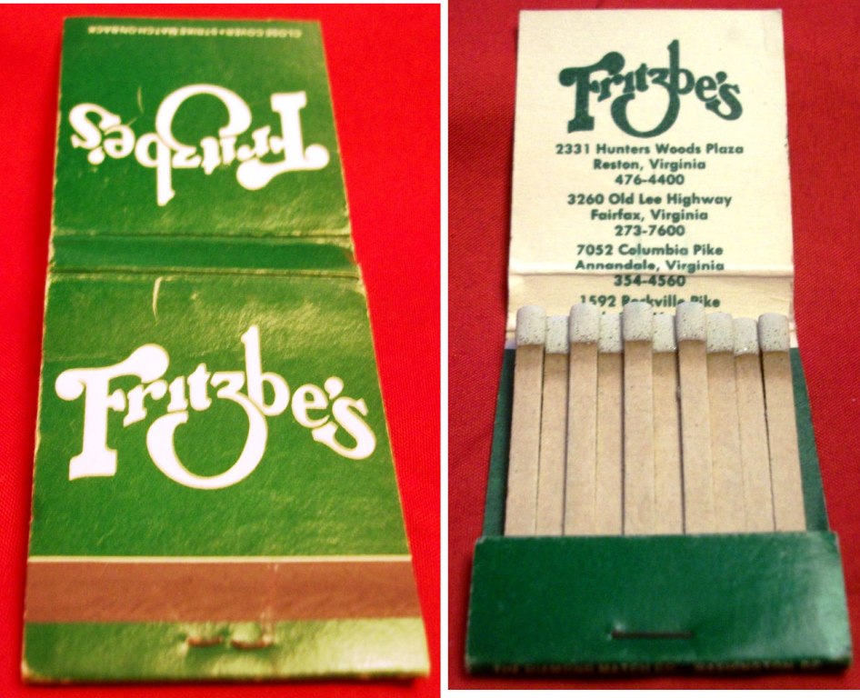 Matchbook - Fritzbe’s Restaurant