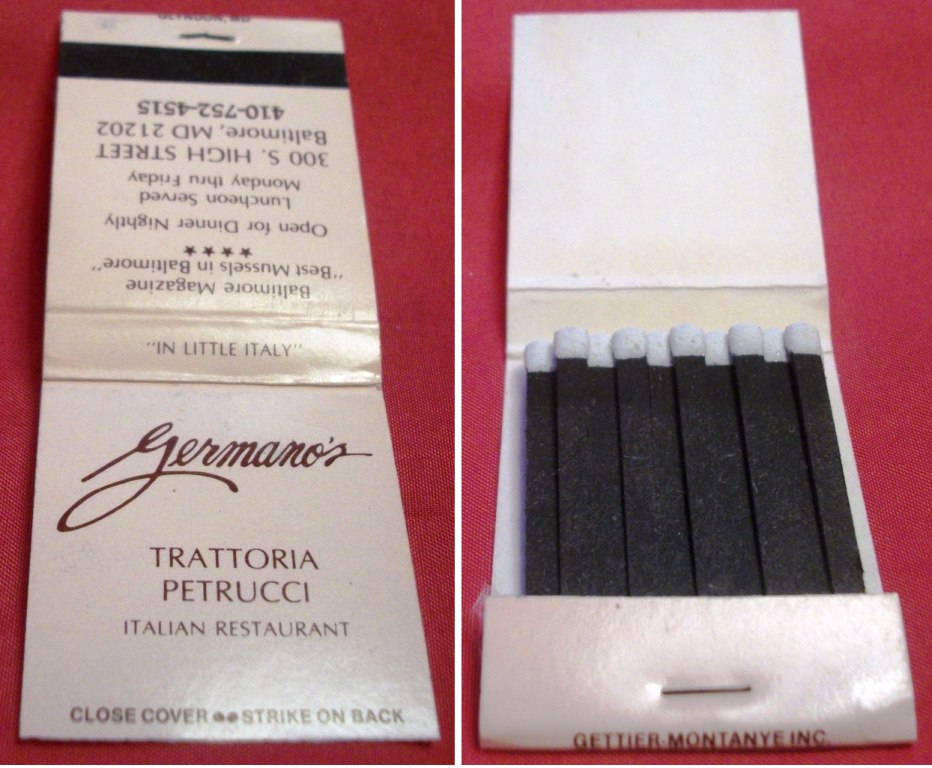 Matchbook - Germano’s Restaurant