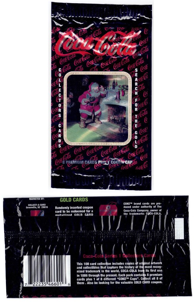 Coca-Cola - Series 1 Trading Card Wrapper (Santa))