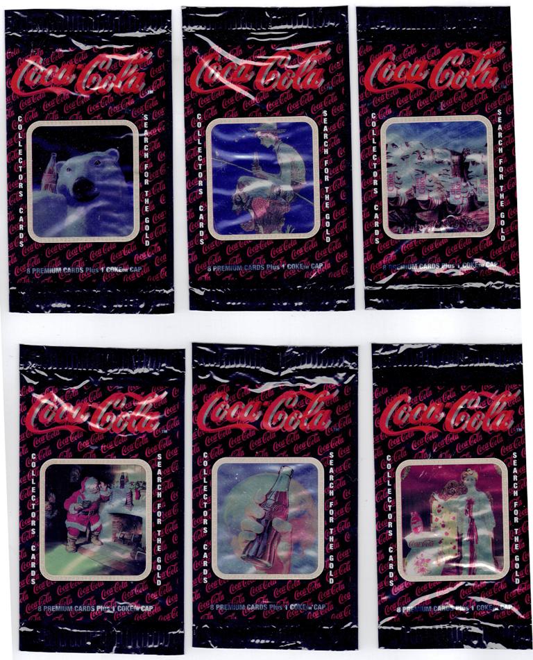 Coca-Cola - Series 1 Trading Card Wrappers – PACKAGE DEAL