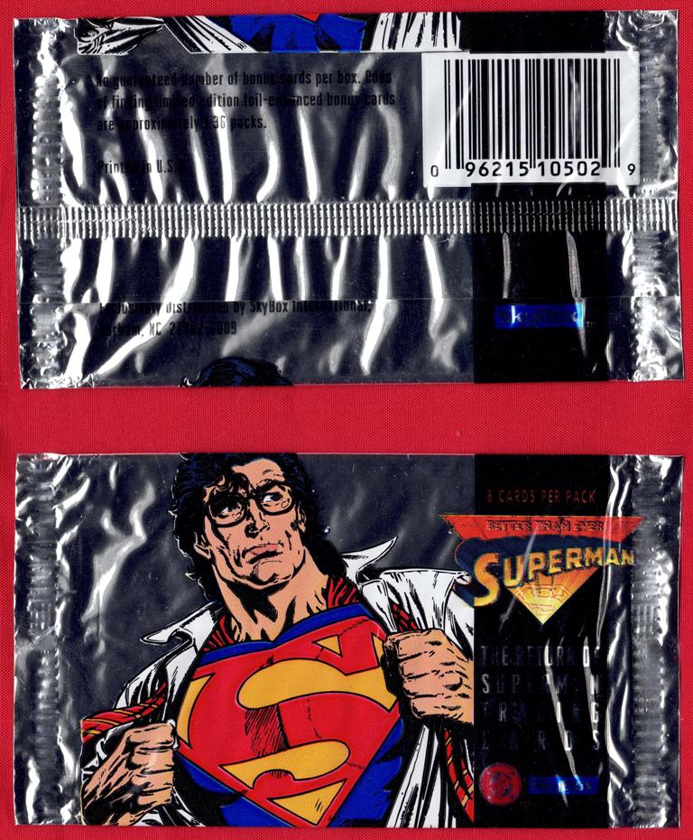 Return of Superman Trading Card Wrapper