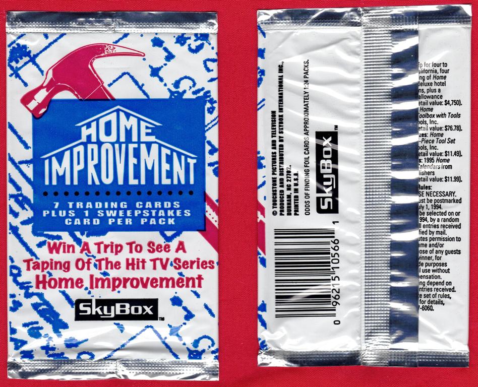 Home Improvement Trading Card Wrapper