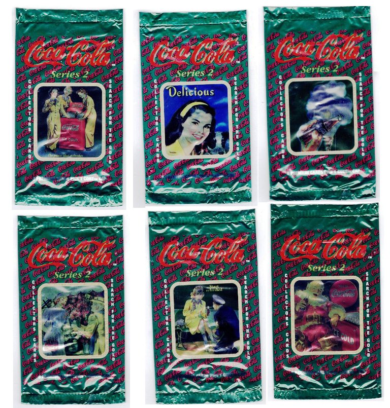 Coca-Cola - Series 2 Trading Card Wrappers – PACKAGE DEAL