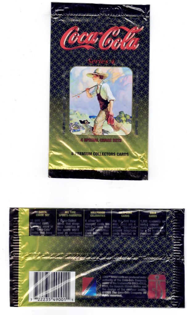 Coca-Cola - Series 4 Trading Card Wrapper (Boy Fishing)