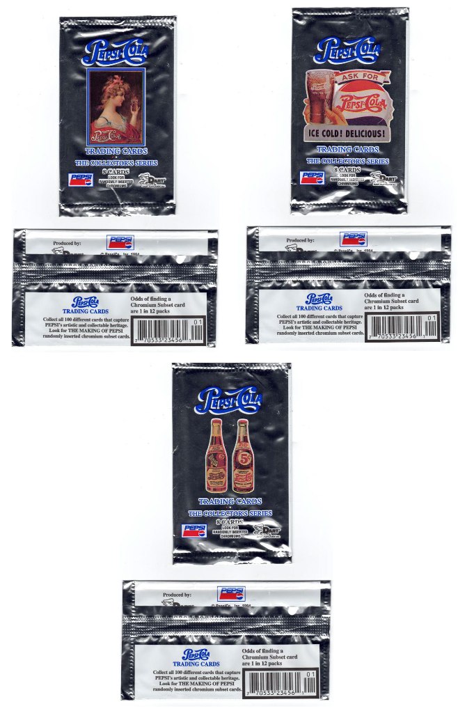 Pepsi Cola - Series 1 Trading Card Wrappers – PACKAGE DEAL