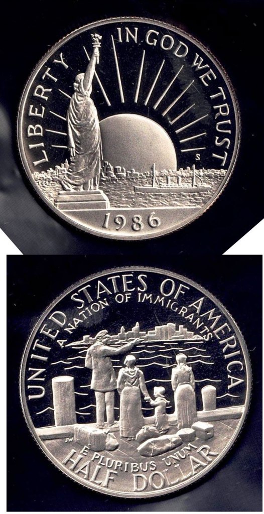 Coin – 1986-S PROOF Clad Statue of Liberty Commemorative Half Dollar