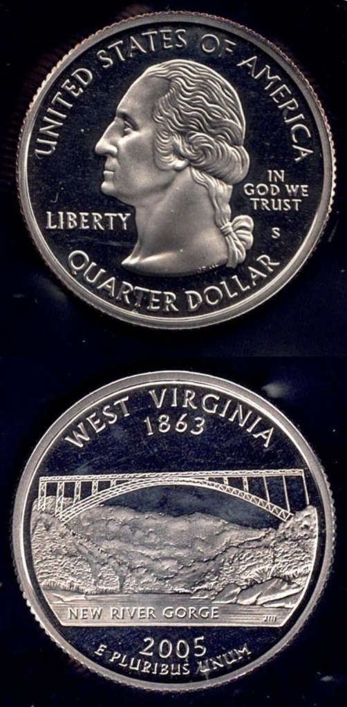 Coin - 2005S (Proof) West Virginia  State Washington Clad Quarter