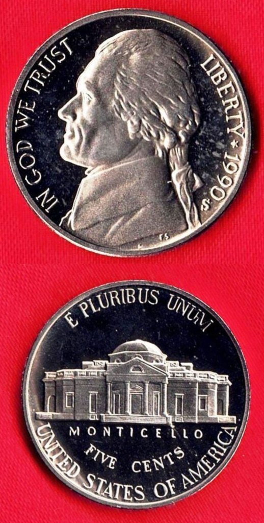 Coin – 1990S (Proof) Jefferson Head Nickel