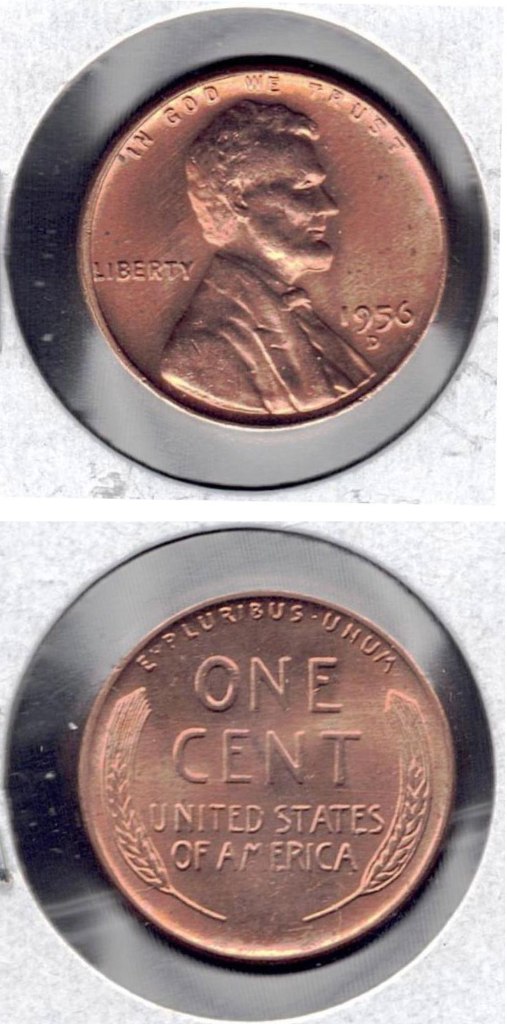 Coin - 1956D Uncirculated Lincoln Wheat Penny