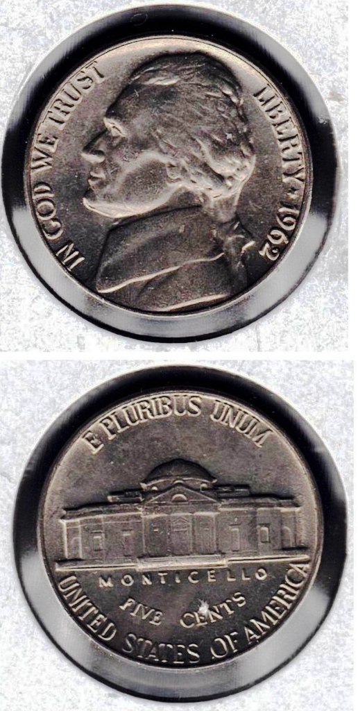 Coin – 1962 (UNC) Jefferson Head Nickel