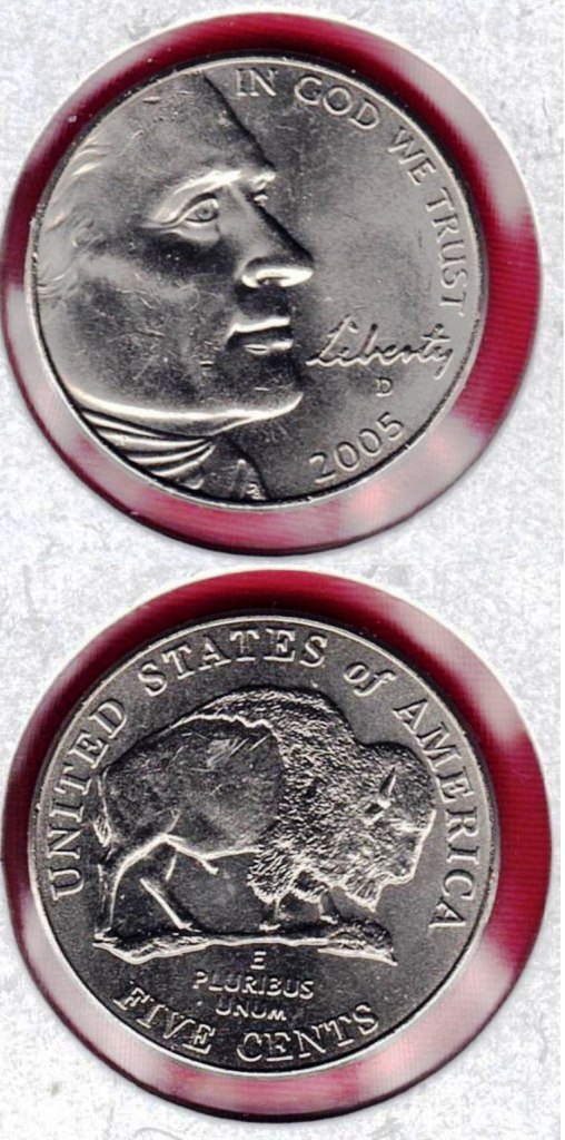 Coin – 2005D (BU) Jefferson Head “Bison” Nickel