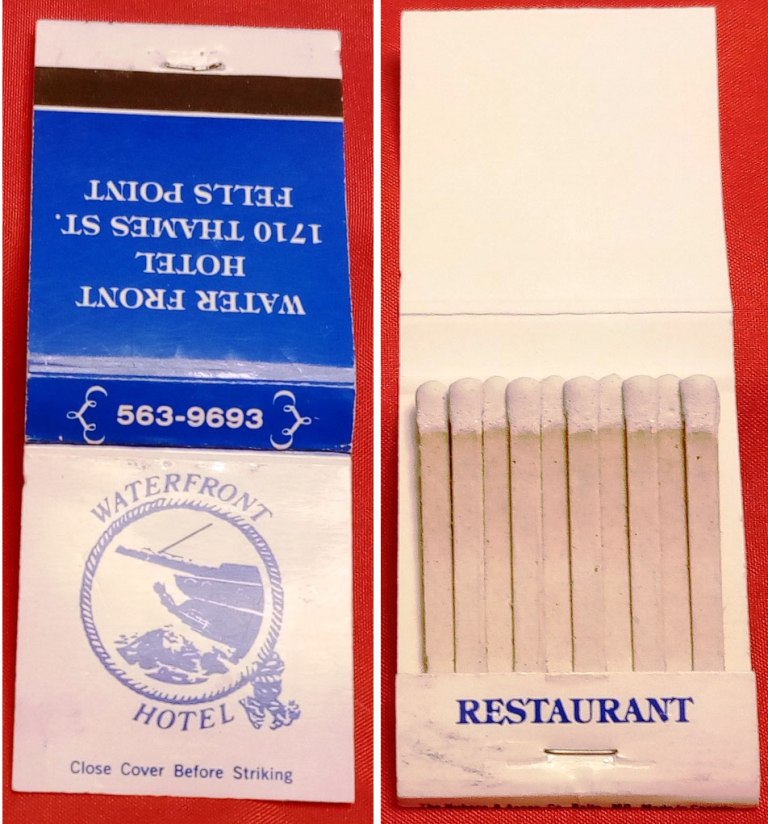 Matchbook – Waterfront Hotel Restaurant