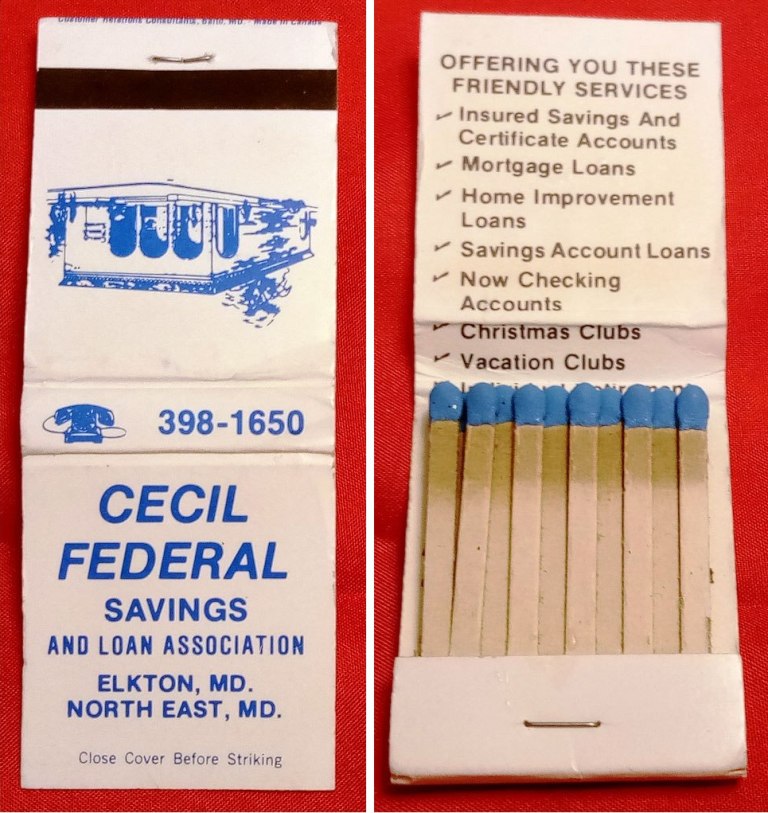 Matchbook - Cecil Federal Savings & Loan (Maryland)