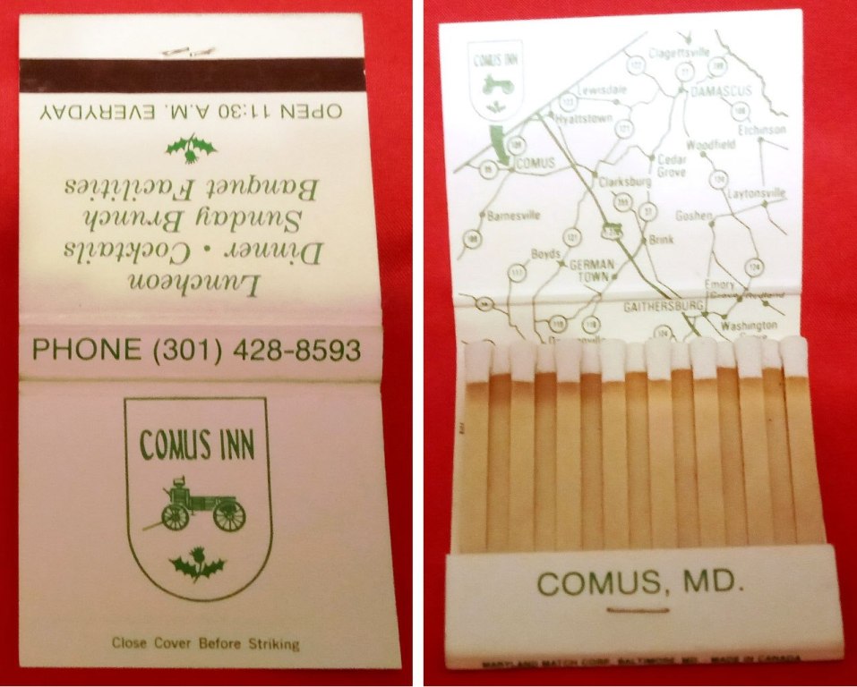 Matchbook - Comus Inn (Comus, MD)