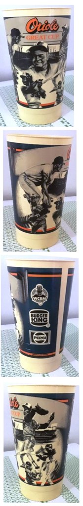 Baltimore Orioles & Burger King 1983 Souvenir Plastic Cup