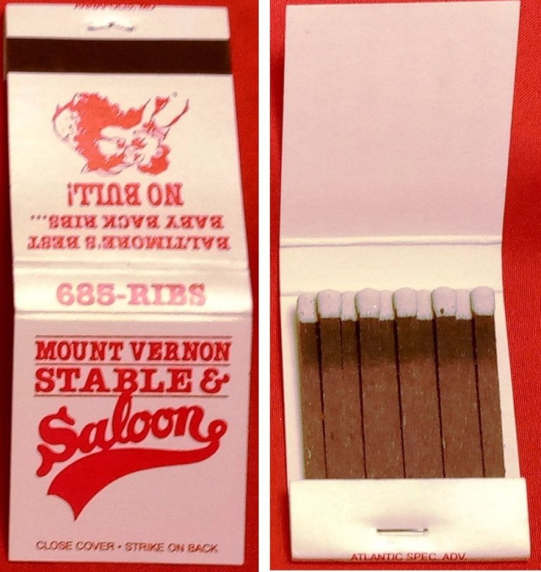 Matchbook – Mount Vernon Stable & Saloon (Baltimore, MD)