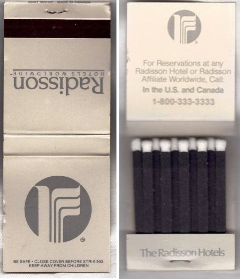 Matchbook - Radisson Hotel - Gray (World Wide)