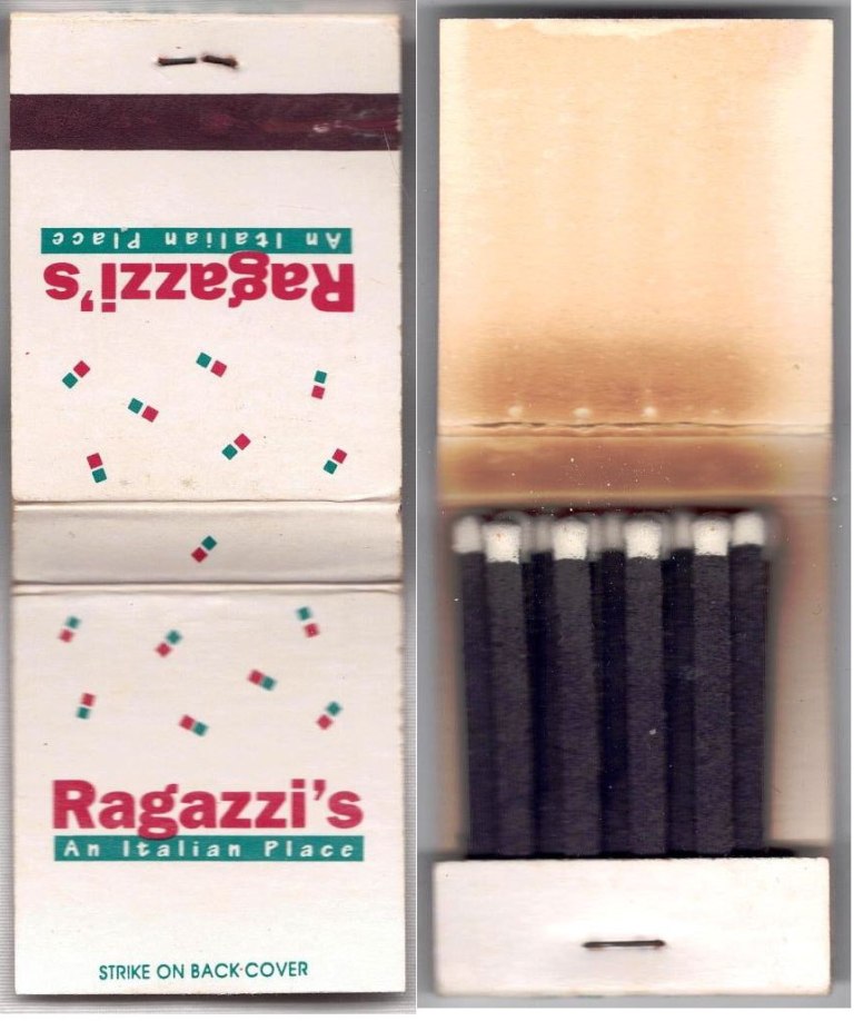 Matchbook – Ragazzi’s Italian Restaurant (Garner, NC)