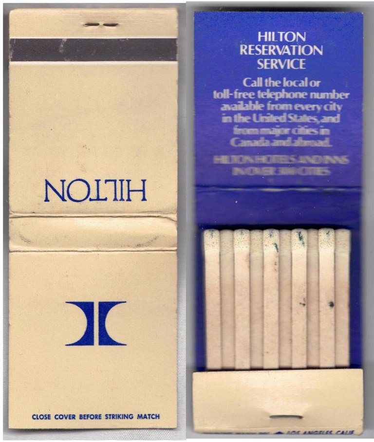 Matchbook - Hilton Hotel (Beige)