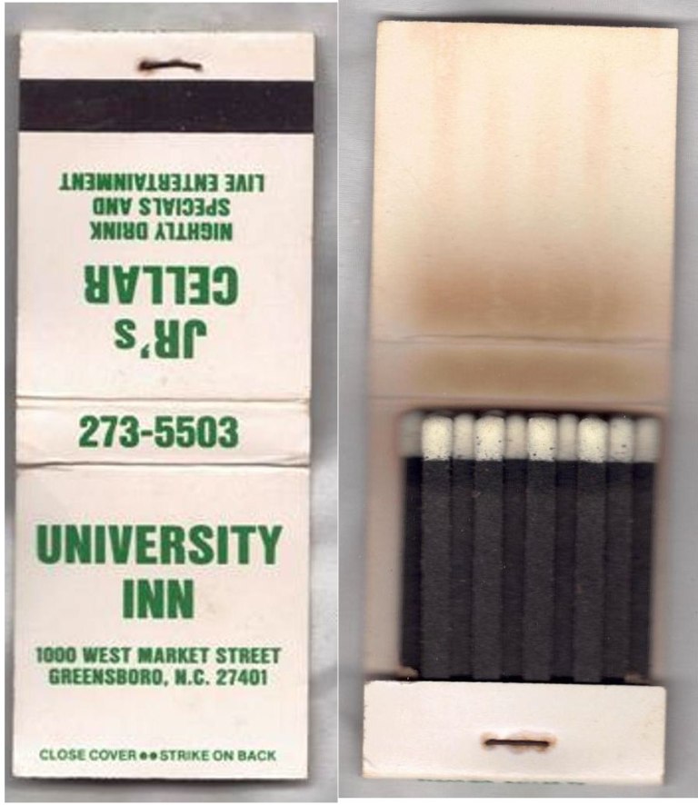 Matchbook – University Inn (Greensboro, NC)