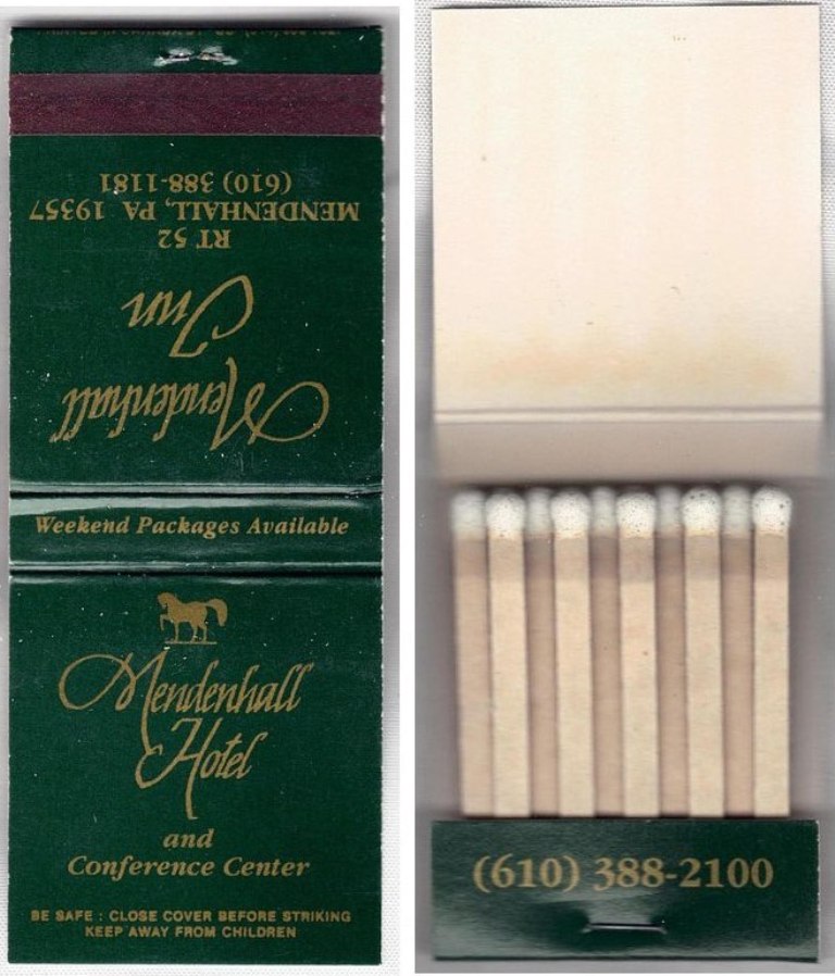 Matchbook - Mendenhall Inn (Mendenhall, PA)