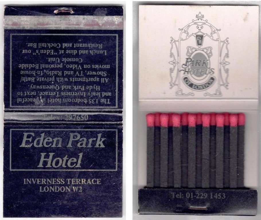 Matchbook - Eden Park Hotel (London, Great Britain)