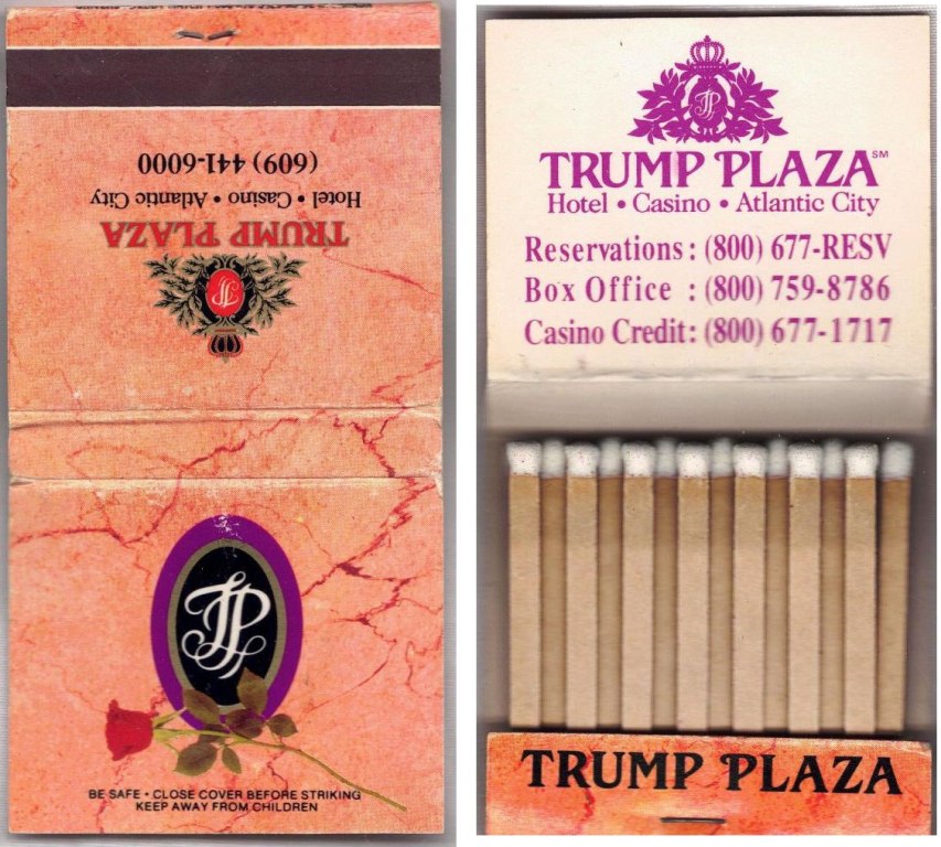 Matchbook – Trump Plaza Hotel & Casino (Atlantic City, NJ)