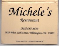 Matchbook - Michele’s Restaurant (Wilmington, DE)