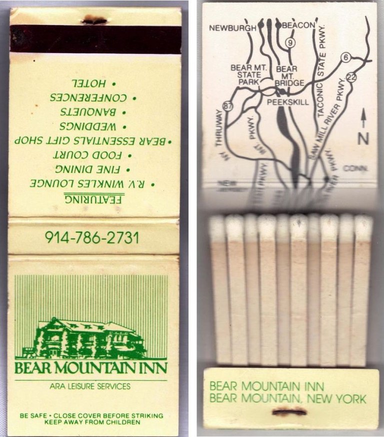 Matchbook - Bear Mountain Inn (Bear Mountain, NY)